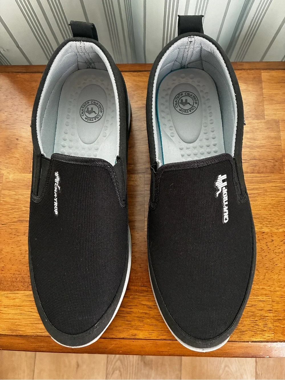 CNA-TROP Slip-On Men’s Comfort Orthopedic Walking Shoes - Black